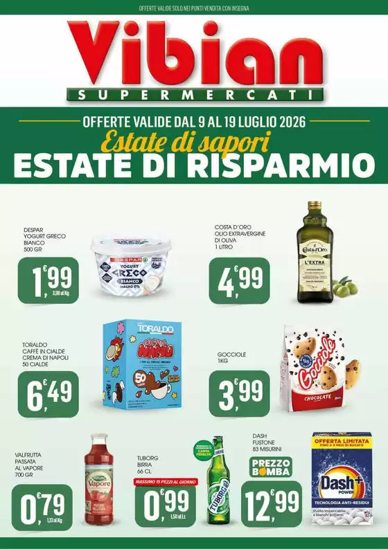 Volantino Vibian | Estate di sapori estate di risparmio | 2026-07-09T00:00:00.000Z - 2026-07-19T00:00:00.000Z