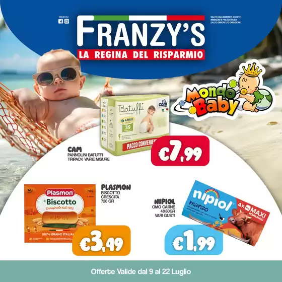 Volantino Franzy's | La regina del risparmio | 2026-07-09T00:00:00.000Z - 2026-07-22T00:00:00.000Z