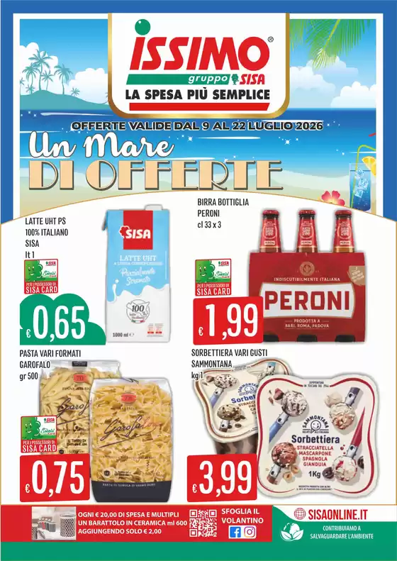 Volantino Sisa | Un mare di Offerte | 2026-07-09T00:00:00.000Z - 2026-07-22T00:00:00.000Z