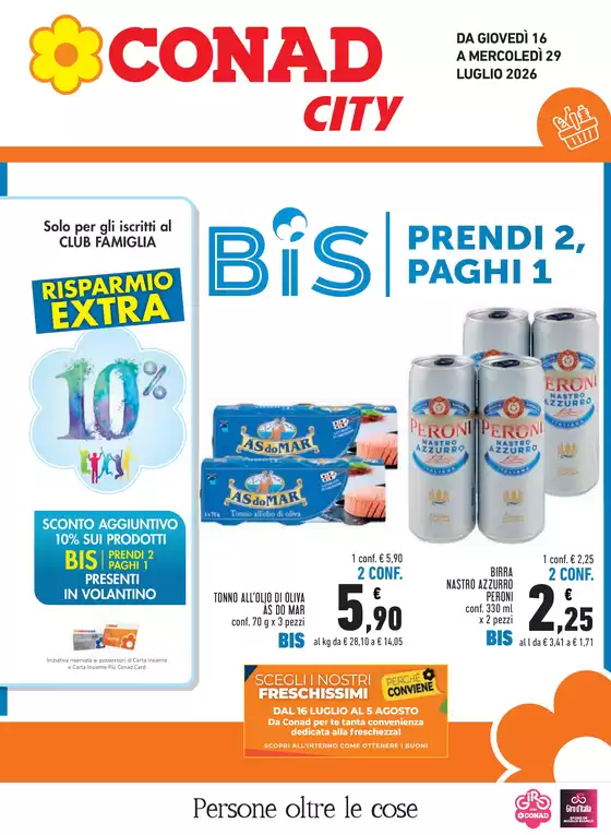 Volantino Conad City a Mesero | BIS prendi 2, paghi 1 | 2026-07-16T00:00:00.000Z - 2026-07-29T00:00:00.000Z