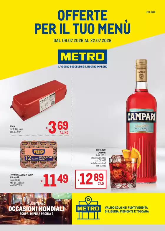 Volantino Metro | Offerte per il tuo menù - AREA 2 | 2026-07-09T00:00:00.000Z - 2026-07-22T00:00:00.000Z