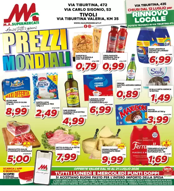 Volantino MA Supermercati | Prezzi mondiali | 2026-07-10T00:00:00.000Z - 2026-07-21T00:00:00.000Z