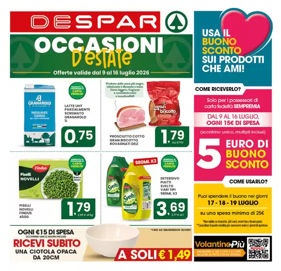 Volantino Despar | Occasioni d'estate | 2026-07-09T00:00:00.000Z - 2026-07-16T00:00:00.000Z