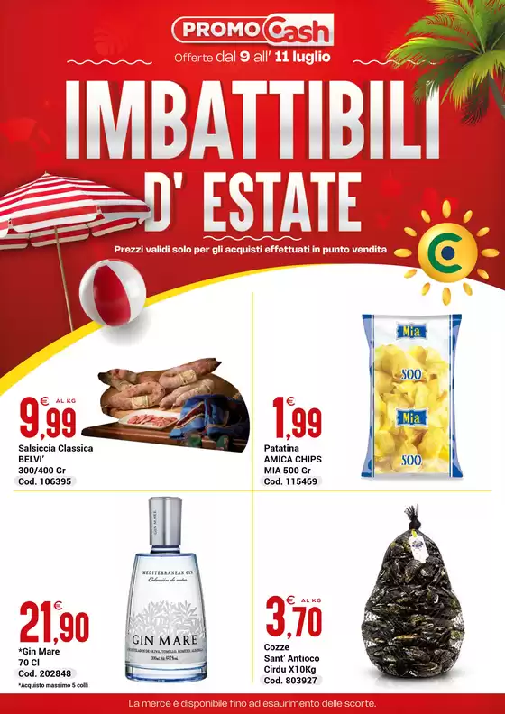 Volantino Centro Cash | Imbattibili d'estate | 2026-07-09T00:00:00.000Z - 2026-07-11T00:00:00.000Z