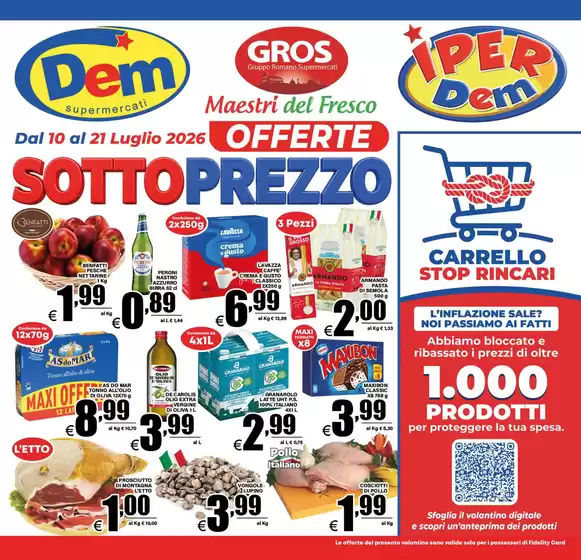 Volantino Dem | Sottoprezzo | 2026-07-10T00:00:00.000Z - 2026-07-21T00:00:00.000Z