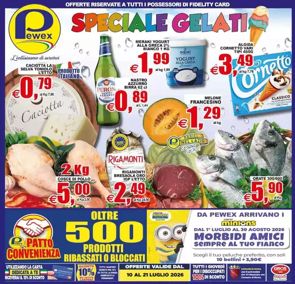 Volantino Pewex | Speciale gelati | 2026-07-10T00:00:00.000Z - 2026-07-21T00:00:00.000Z