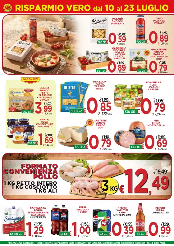Volantino Jero Market | Risparmio vero dal 10 al 23 luglio | 2026-07-10T00:00:00.000Z - 2026-07-23T00:00:00.000Z