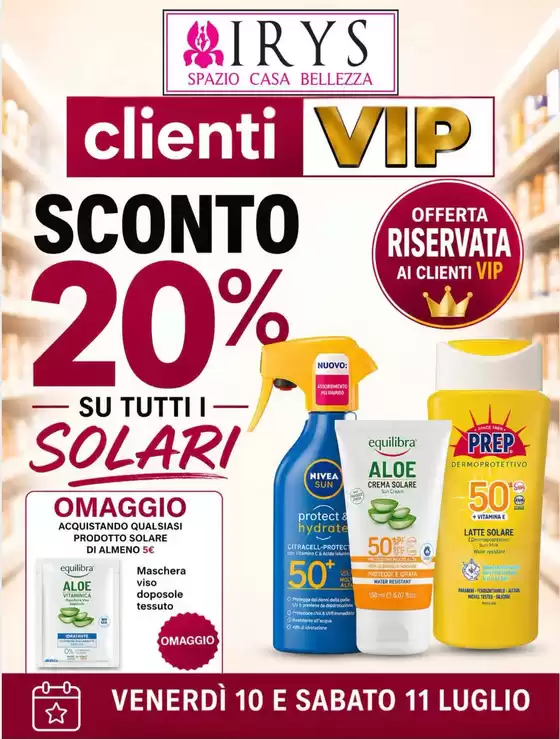 Volantino Irys | Sconto 20% | 2026-07-10T00:00:00.000Z - 2026-07-11T00:00:00.000Z