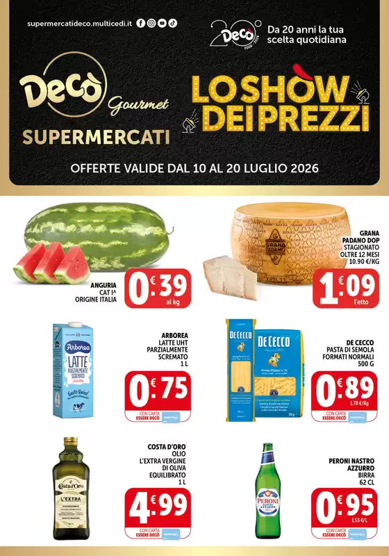 Volantino Decò | Loshow dei prezzi | 2026-07-10T00:00:00.000Z - 2026-07-20T00:00:00.000Z