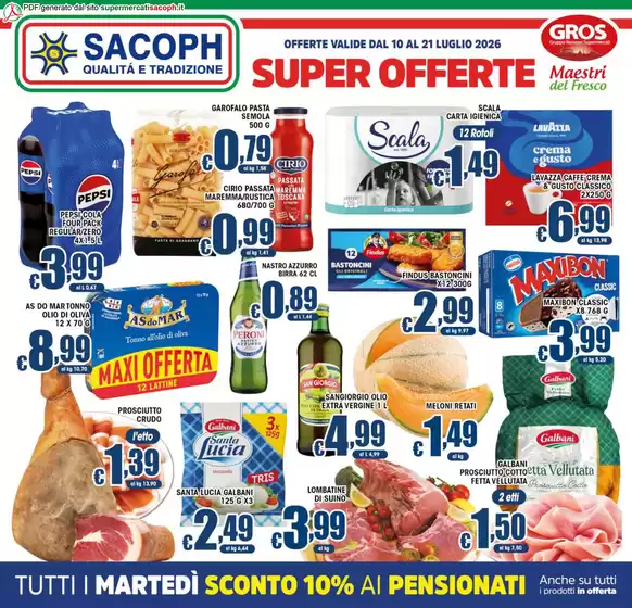 Volantino Sacoph | Super offerte | 2026-07-10T00:00:00.000Z - 2026-07-21T00:00:00.000Z