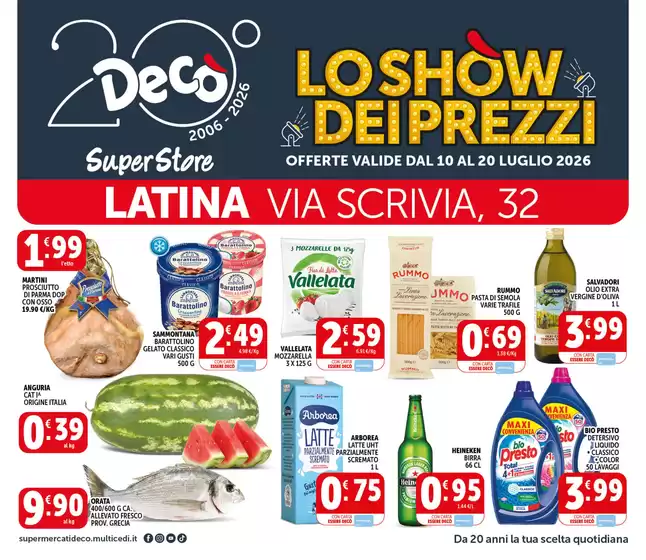 Volantino Decò | Lo show dei prezzi | 2026-07-10T00:00:00.000Z - 2026-07-20T00:00:00.000Z