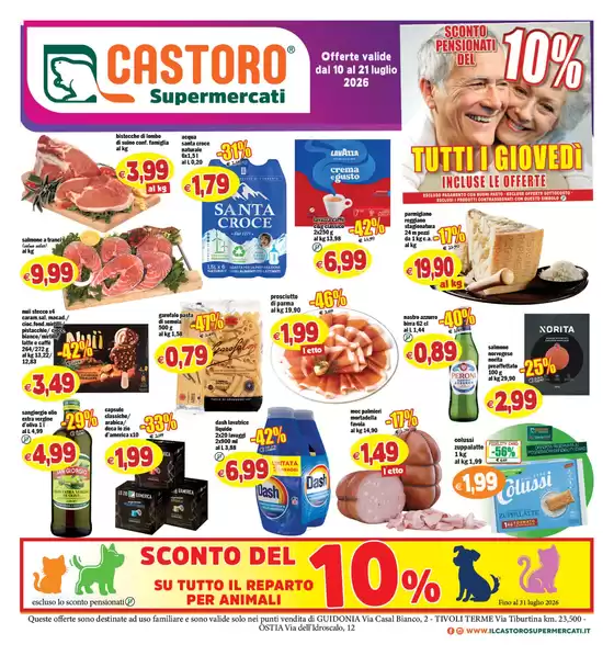 Volantino Il Castoro | Offerte valide dal 10 al 21 luglio 2026 | 2026-07-10T00:00:00.000Z - 2026-07-21T00:00:00.000Z
