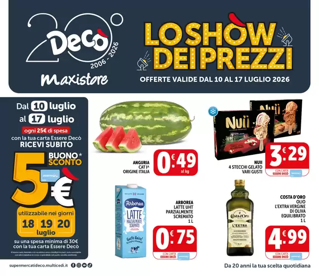 Volantino Decò | Lo show dei prezzi | 2026-07-10T00:00:00.000Z - 2026-07-17T00:00:00.000Z