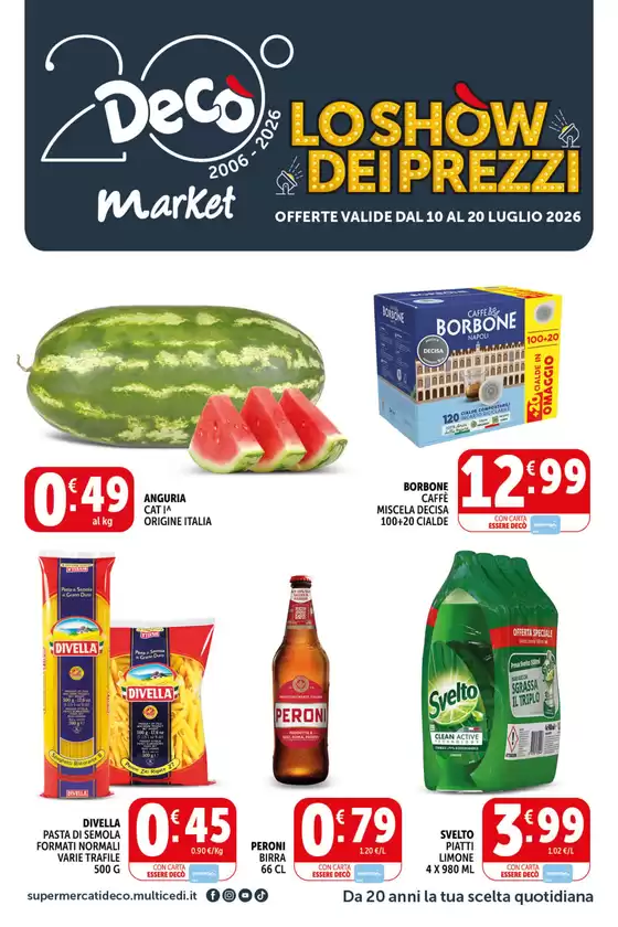 Volantino Decò | Lo show dei prezzi | 2026-07-10T00:00:00.000Z - 2026-07-20T00:00:00.000Z
