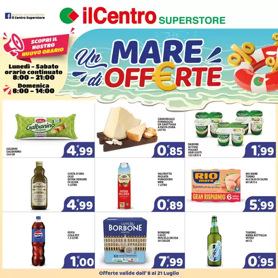 Volantino Il Centro Superstore | Un mare di offerte | 2026-07-08T00:00:00.000Z - 2026-07-21T00:00:00.000Z