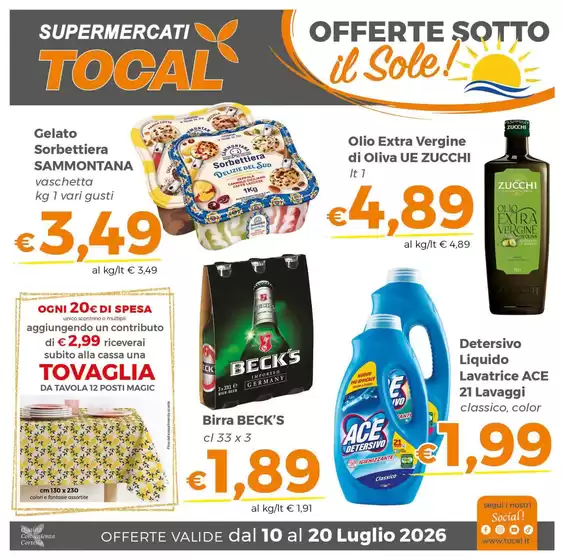 Volantino Tocal | Offerte sotto il sole! | 2026-07-10T00:00:00.000Z - 2026-07-20T00:00:00.000Z