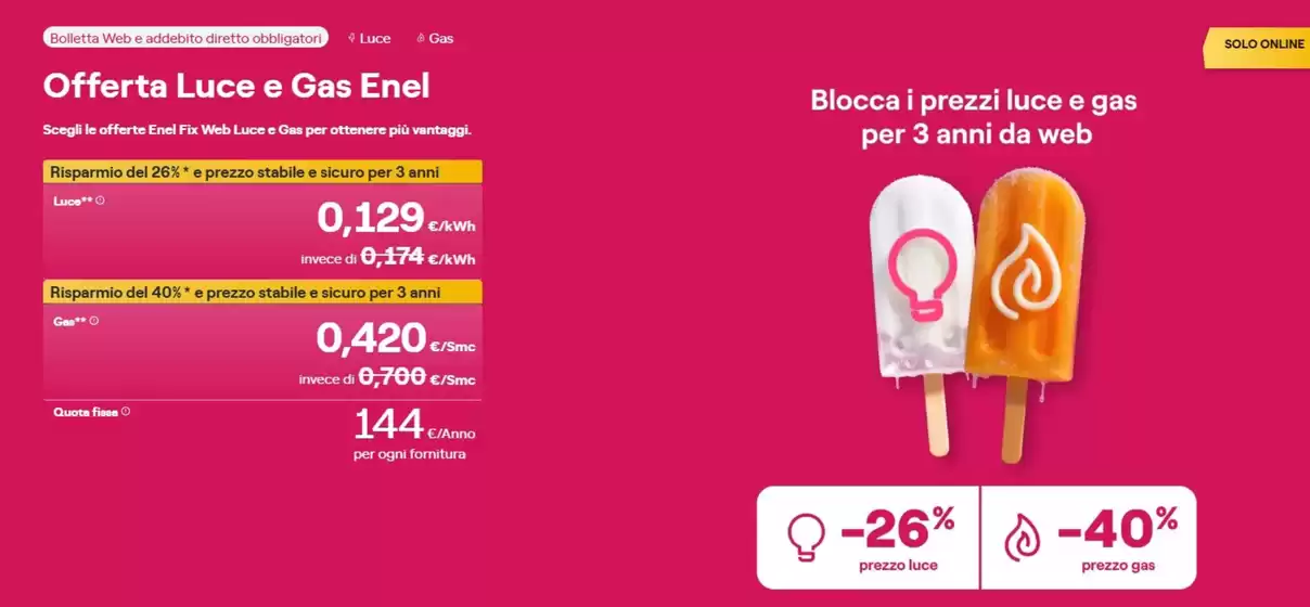 Volantino Spazio Enel a Alimena | Offerta luce e gas | 2026-07-10T00:00:00.000Z - 2026-07-28T00:00:00.000Z
