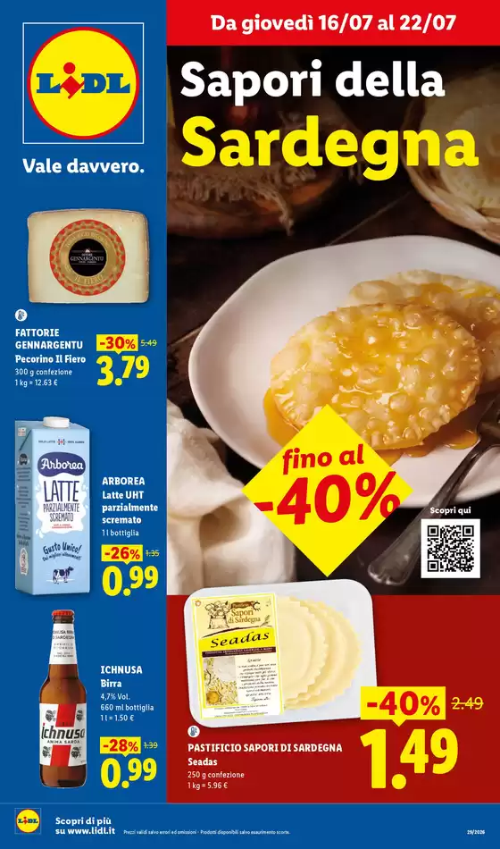 Volantino Lidl | Sapori della Sardegna | 2026-07-16T00:00:00.000Z - 2026-07-22T00:00:00.000Z