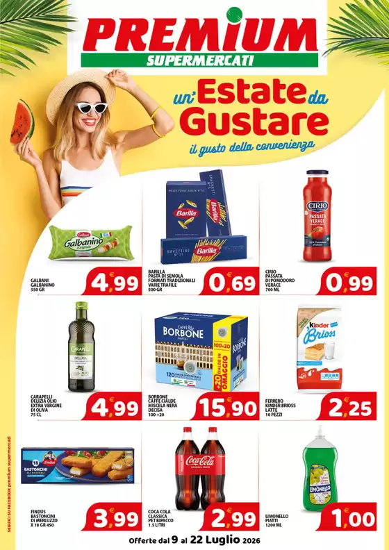 Volantino Premium Supermercati | Un'estate da gustare | 2026-07-09T00:00:00.000Z - 2026-07-22T00:00:00.000Z