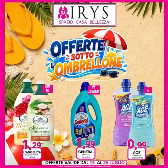 Volantino Irys | Offerte sotto ombrellone | 2026-07-13T00:00:00.000Z - 2026-07-25T00:00:00.000Z