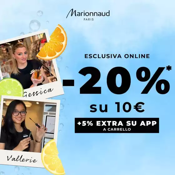 Volantino Marionnaud | Esclusiva online -20% | 2026-07-13T00:00:00.000Z - 2026-07-19T00:00:00.000Z