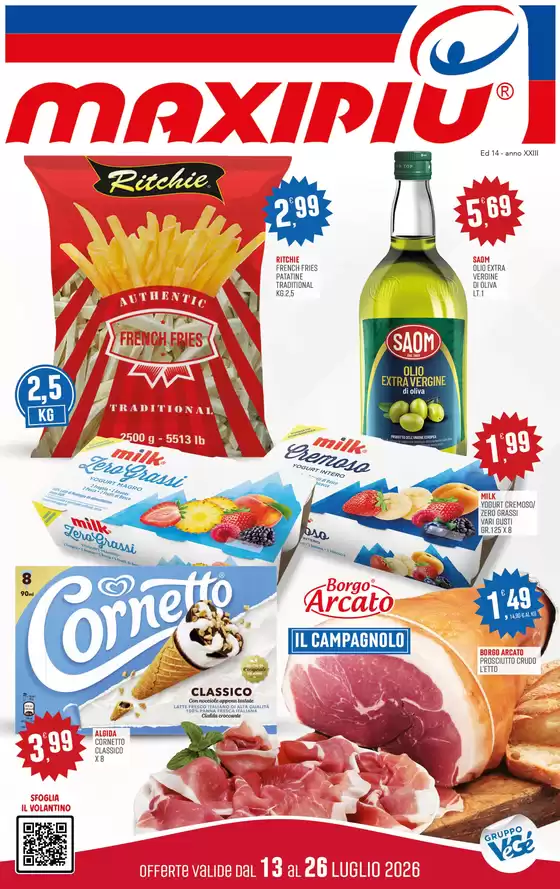 Volantino Maxipiù | Offerte valide dal 13 al 26 luglio 2026 | 2026-07-13T00:00:00.000Z - 2026-07-26T00:00:00.000Z