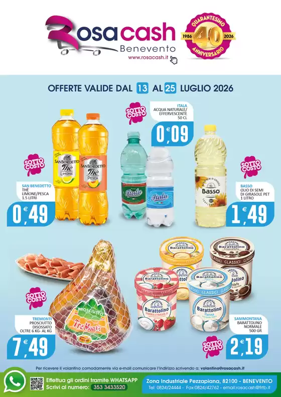 Volantino Rosa Cash | Offerte Valide dal 13 al 25 luglio 2026 | 2026-07-13T00:00:00.000Z - 2026-07-25T00:00:00.000Z