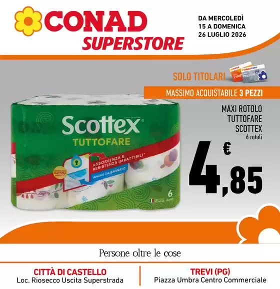 Volantino Conad Superstore | Extra Convenienza | 2026-07-15T00:00:00.000Z - 2026-07-26T00:00:00.000Z