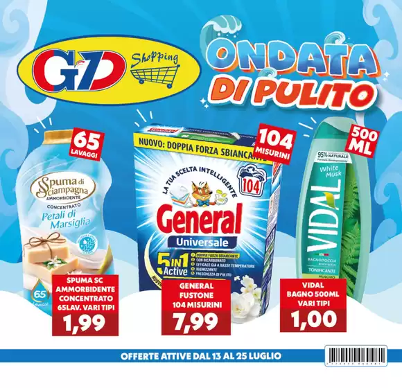 Volantino GeD SHOPPING | Ondata di pulito | 2026-07-13T00:00:00.000Z - 2026-07-25T00:00:00.000Z