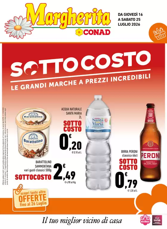 Volantino Margherita Conad | Sottocosto | 2026-07-16T00:00:00.000Z - 2026-07-25T00:00:00.000Z
