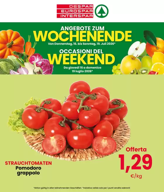 Volantino Despar | Occasioni del weekend | 2026-07-16T00:00:00.000Z - 2026-07-19T00:00:00.000Z