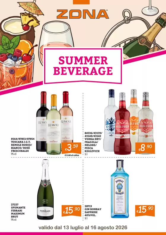 Volantino ZONA | Summer Beverage | 2026-07-13T00:00:00.000Z - 2026-08-16T00:00:00.000Z