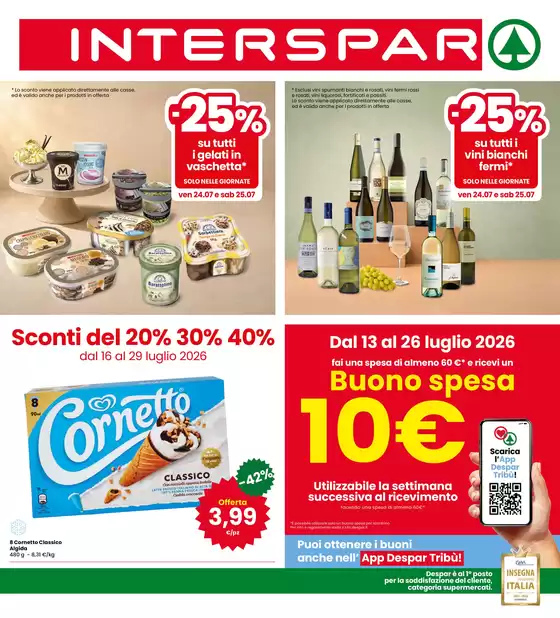 Volantino Interspar | Sconti del 20%30%40% | 2026-07-16T00:00:00.000Z - 2026-07-29T00:00:00.000Z