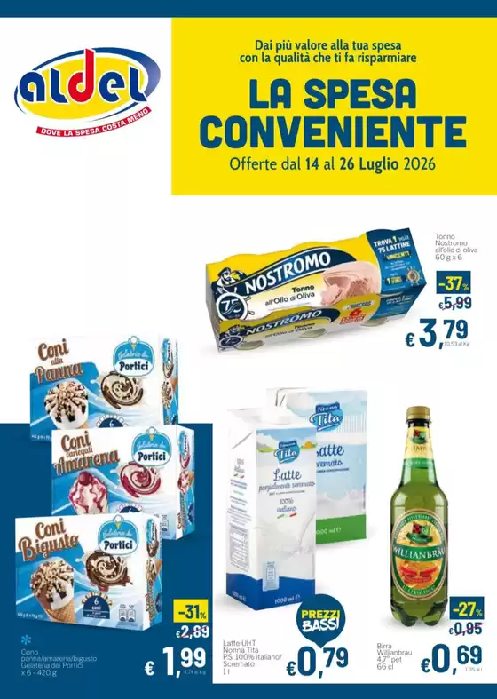 Volantino Aldel Discount | La spesa conveniente | 2026-07-14T00:00:00.000Z - 2026-07-26T00:00:00.000Z