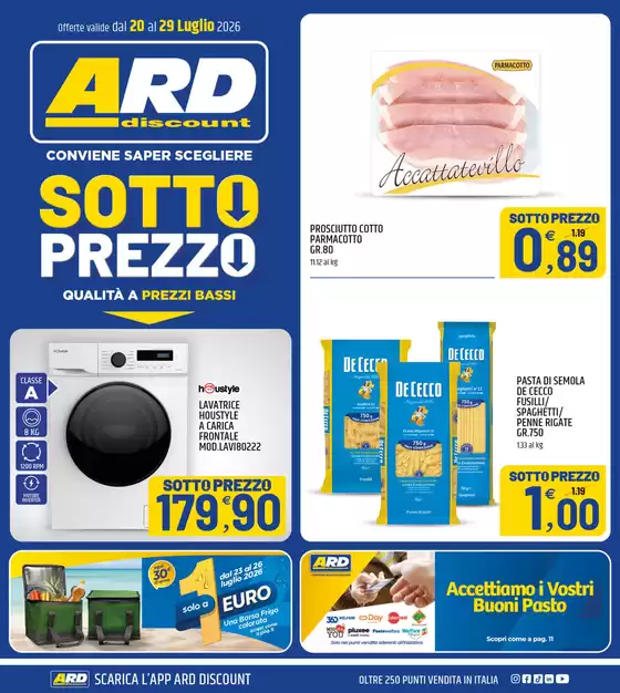 Volantino ARD Discount | Sottoprezzo | 2026-07-20T00:00:00.000Z - 2026-07-29T00:00:00.000Z