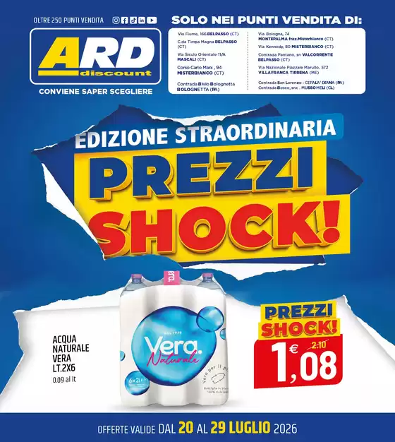 Volantino ARD Discount | Prezzi shock! | 2026-07-20T00:00:00.000Z - 2026-07-29T00:00:00.000Z