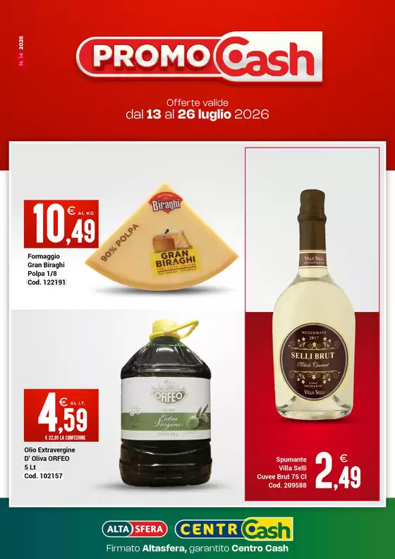 Volantino Centro Cash | Dal 13 al 26 luglio 2026 | 2026-07-13T00:00:00.000Z - 2026-07-26T00:00:00.000Z