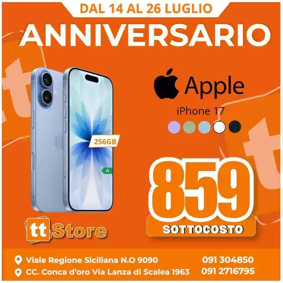 Volantino TT Store | Anniversario | 2026-07-14T00:00:00.000Z - 2026-07-26T00:00:00.000Z