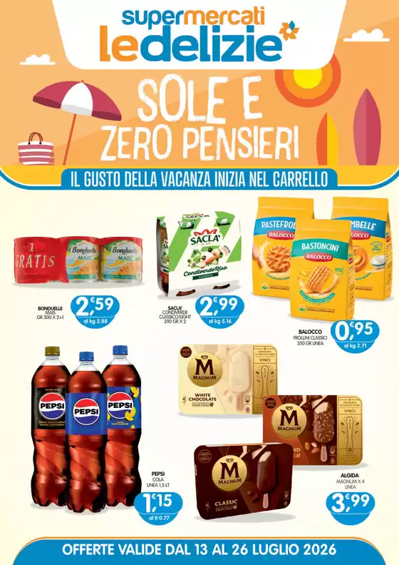 Volantino Le Delizie del Sud | Sole e zero pensieri | 2026-07-14T00:00:00.000Z - 2026-07-26T00:00:00.000Z