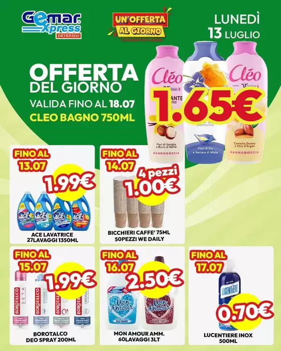 Volantino Gemar Detersivi | Offerta del giorno | 2026-07-13T00:00:00.000Z - 2026-07-18T00:00:00.000Z