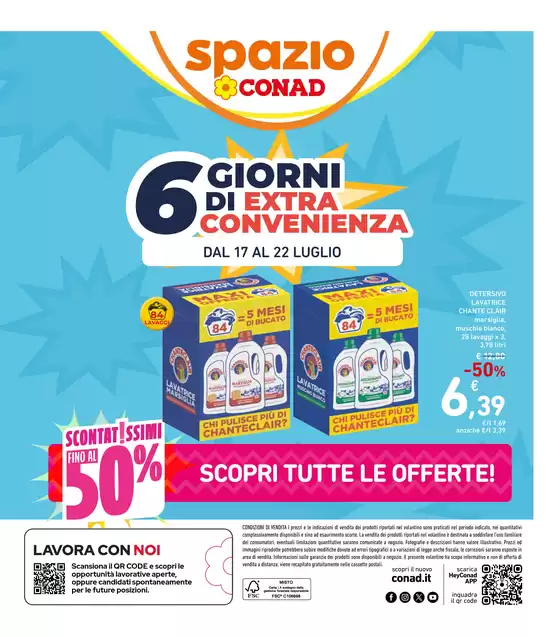 Volantino Spazio Conad | Scontatissimi fino al 50% | 2026-07-17T00:00:00.000Z - 2026-07-22T00:00:00.000Z