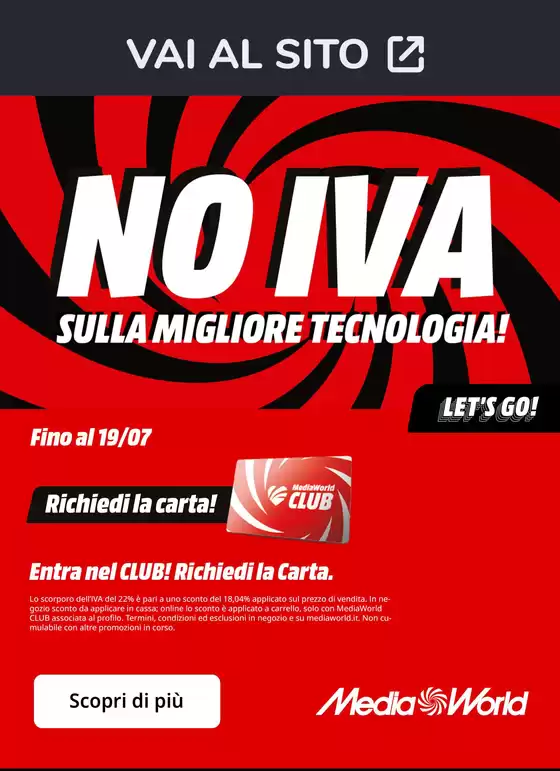 Volantino MediaWorld a Fratta Todina | NO IVA | 2026-07-17T00:00:00.000Z - 2026-07-19T00:00:00.000Z