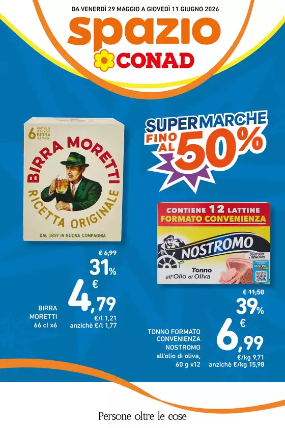 Volantino Spazio Conad | Offerte Spazio Conad: Super marche fino al 50% | 2026-07-23T00:00:00.000Z - 2026-08-05T00:00:00.000Z