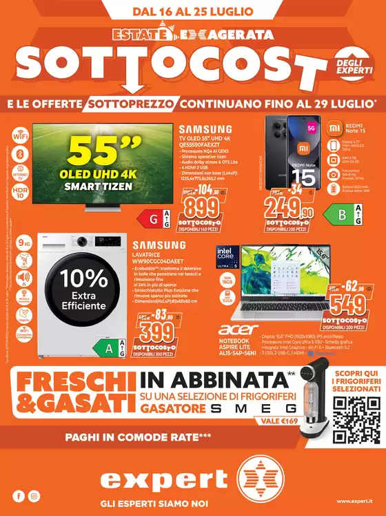 Volantino Expert a Arcola | Sottocosto e sottoprezzi degli experti! | 2026-07-16T00:00:00.000Z - 2026-07-29T00:00:00.000Z