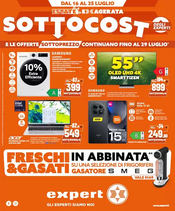 Volantino Expert a Siamaggiore | Sottocosto e sottoprezzi degli experti! | 2026-07-16T00:00:00.000Z - 2026-07-29T00:00:00.000Z