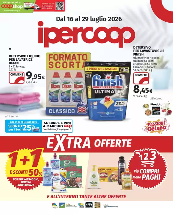 Volantino Ipercoop |  Extra offerte | 2026-07-16T00:00:00.000Z - 2026-07-29T00:00:00.000Z