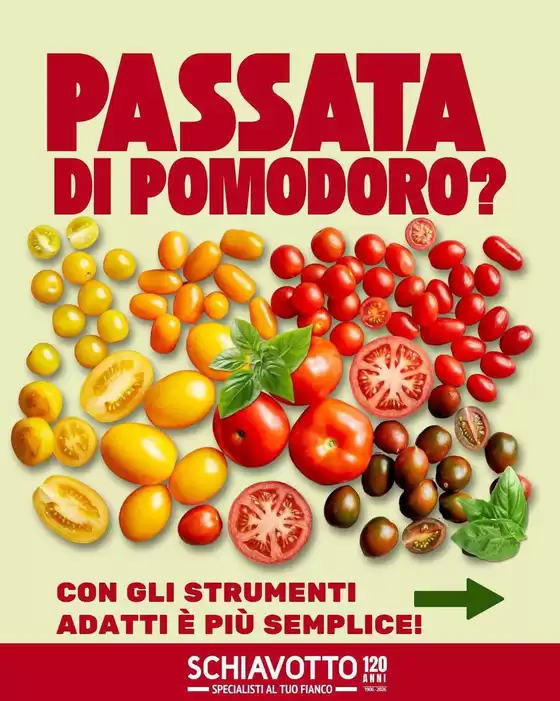 Volantino Schiavotto | Passata di pomodoro? | 2026-07-15T00:00:00.000Z - 2026-07-19T00:00:00.000Z
