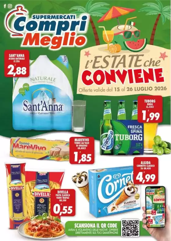 Volantino Compri Meglio | L'estate che conviene | 2026-07-15T00:00:00.000Z - 2026-07-26T00:00:00.000Z