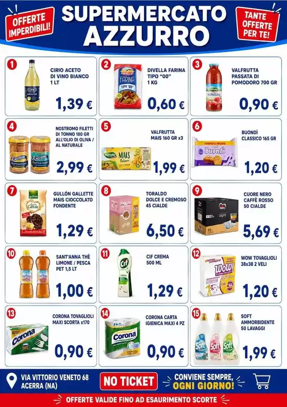 Volantino Supermercato Azzurro | Offerte imperdibili! | 2026-07-15T00:00:00.000Z - 2026-07-19T00:00:00.000Z