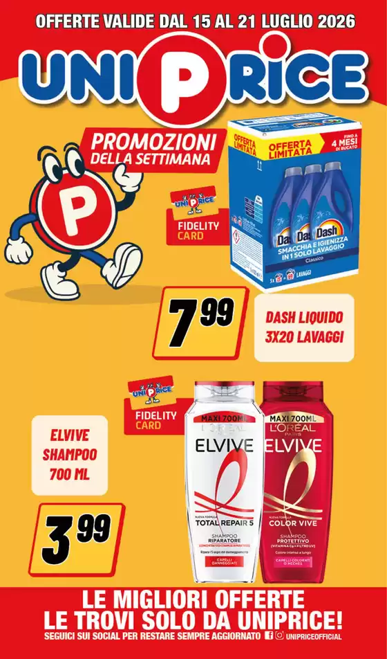 Volantino UniPrice a Santena | Promozioni della settimana | 2026-07-15T00:00:00.000Z - 2026-07-21T00:00:00.000Z